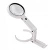 Lupe 8x LED Ständer USB-betrieben/Batterien 11x Lampe