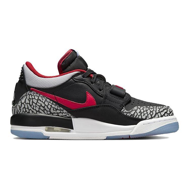 Air Jordan Legacy 312 Low GS Chicago Flag Black Valor Blue University Red Wolf Grey CD9054-004