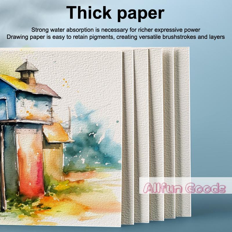 [TG835]Square/Round 300G 25 Sheets Professional Water Color Paper Postcard For Painting School Drawing Supplies