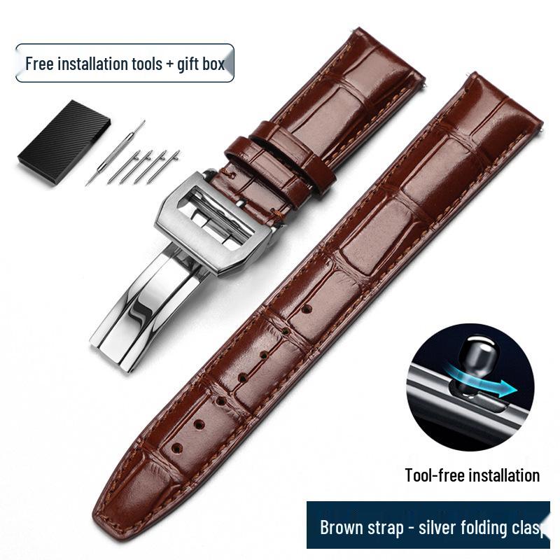 

Ремешок для часов из натуральной кожи для различных серий - Дизайн Platinum Pilot Wave Width 20mm