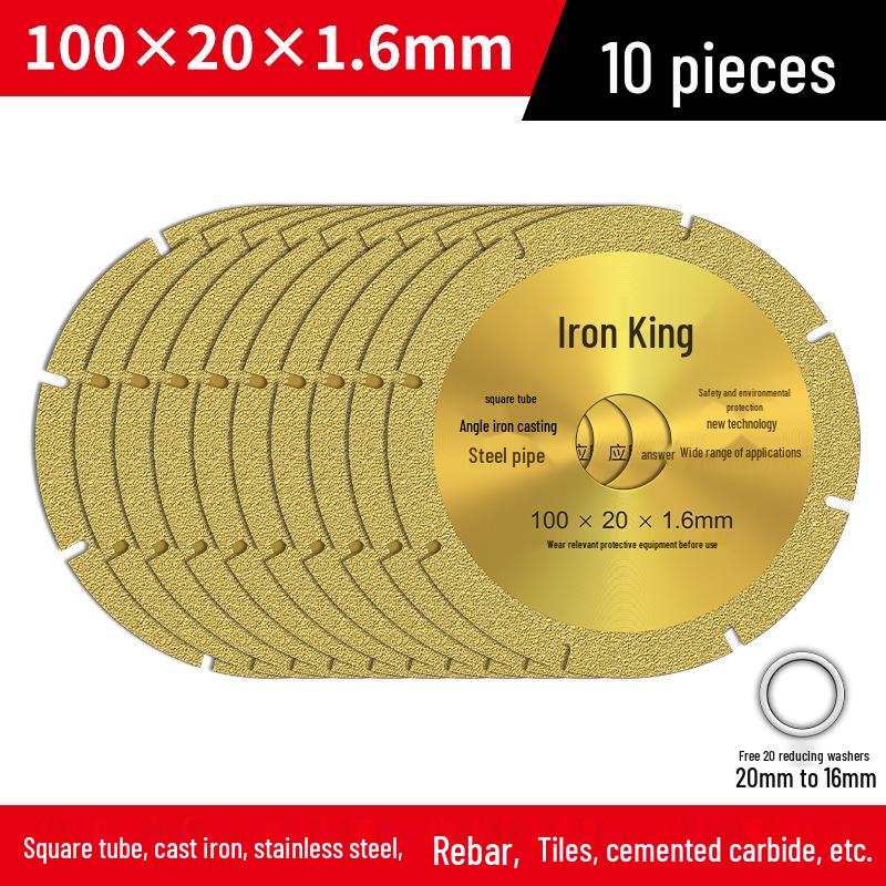 Angle Grinder Cutting Disc - Iron Cutter King for Stainless Steel & Metal | Diamond Grinding Wheel