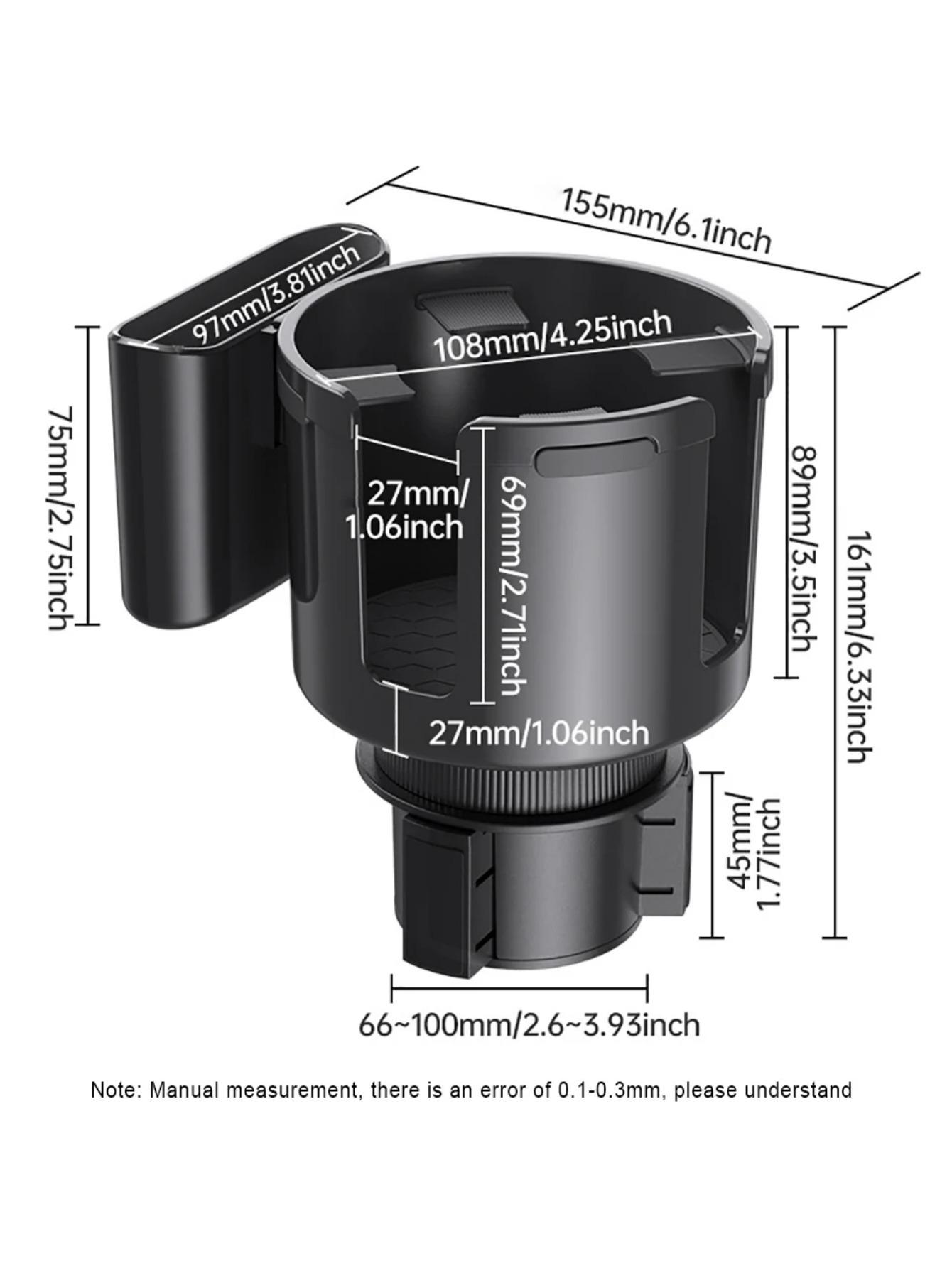

Автомобильный держатель для стакана, расширитель, адаптер для подстаканника, многоцелевой автомобильный салон, расширяемый органайзер, аксессуары для хранения с держателем для телефона