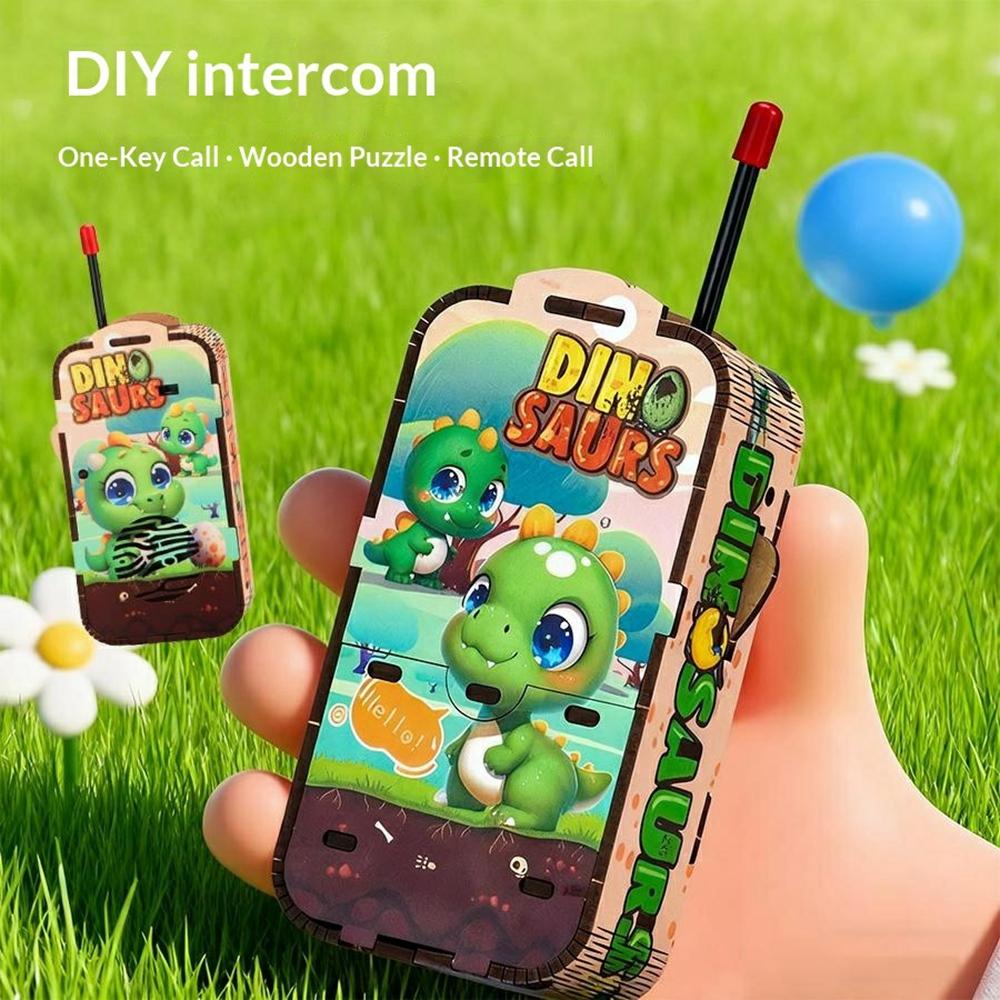 MQ-16/17 Kids DIY Walkie Talkie Building Kit STEM Educational Gift Self-Assembly Electronic Model Toy