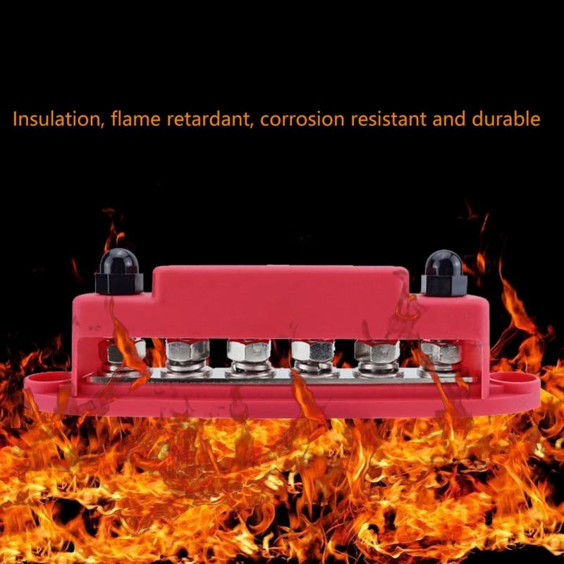 Busbar Power Distribution Block Suitable For Automotive Vehicle Electrical Car Ground Battery Busbar With Terminal Studs