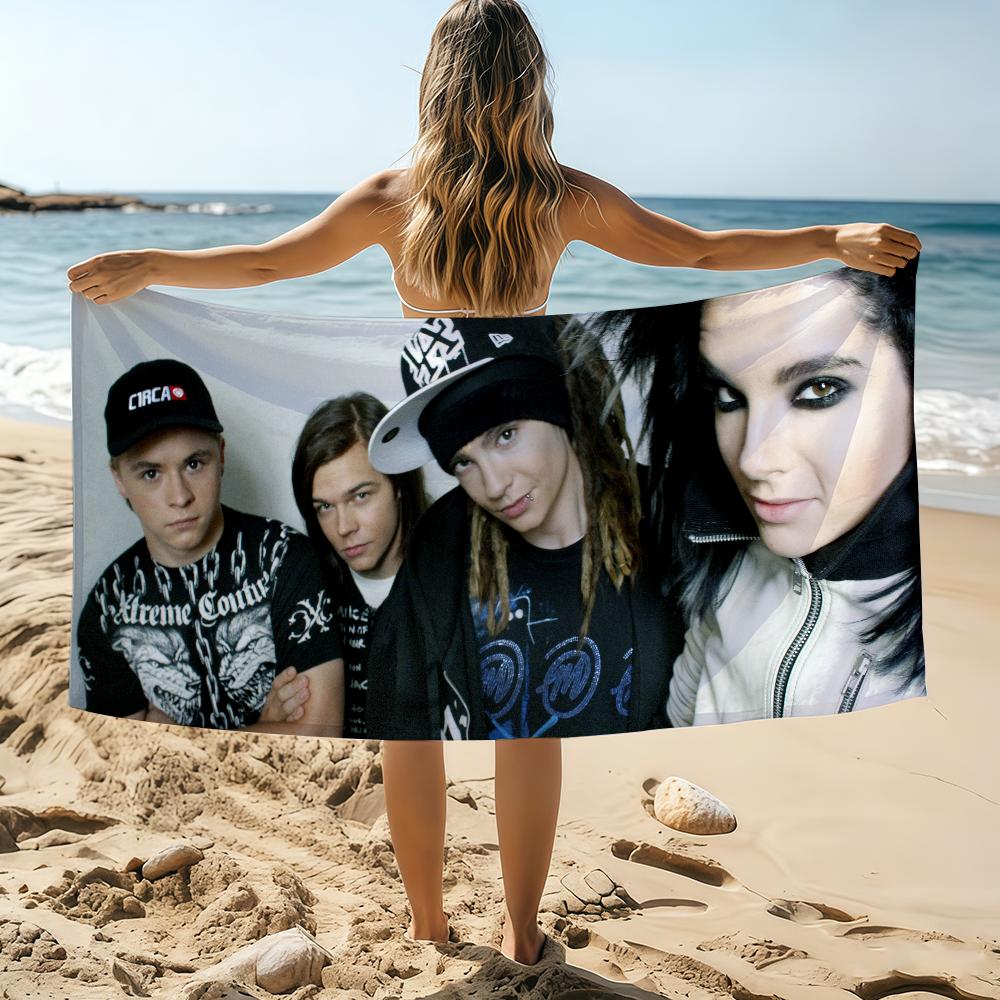Shanika Chen Men's Band Tom Bill Kaulitz Tokio Hotel Towel Beach Towel Oversized Quick Dry Towel Absorbent Soft Swim Beachtowels For Wo
