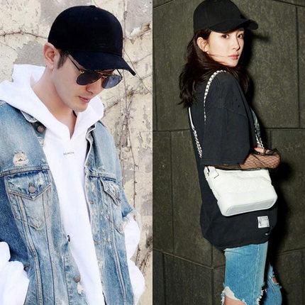 Cotton Hat Trendy Baseball Cap Black Autumn and Winter Women's Solid Color Hard Top Versatile Women's Light Board Cap