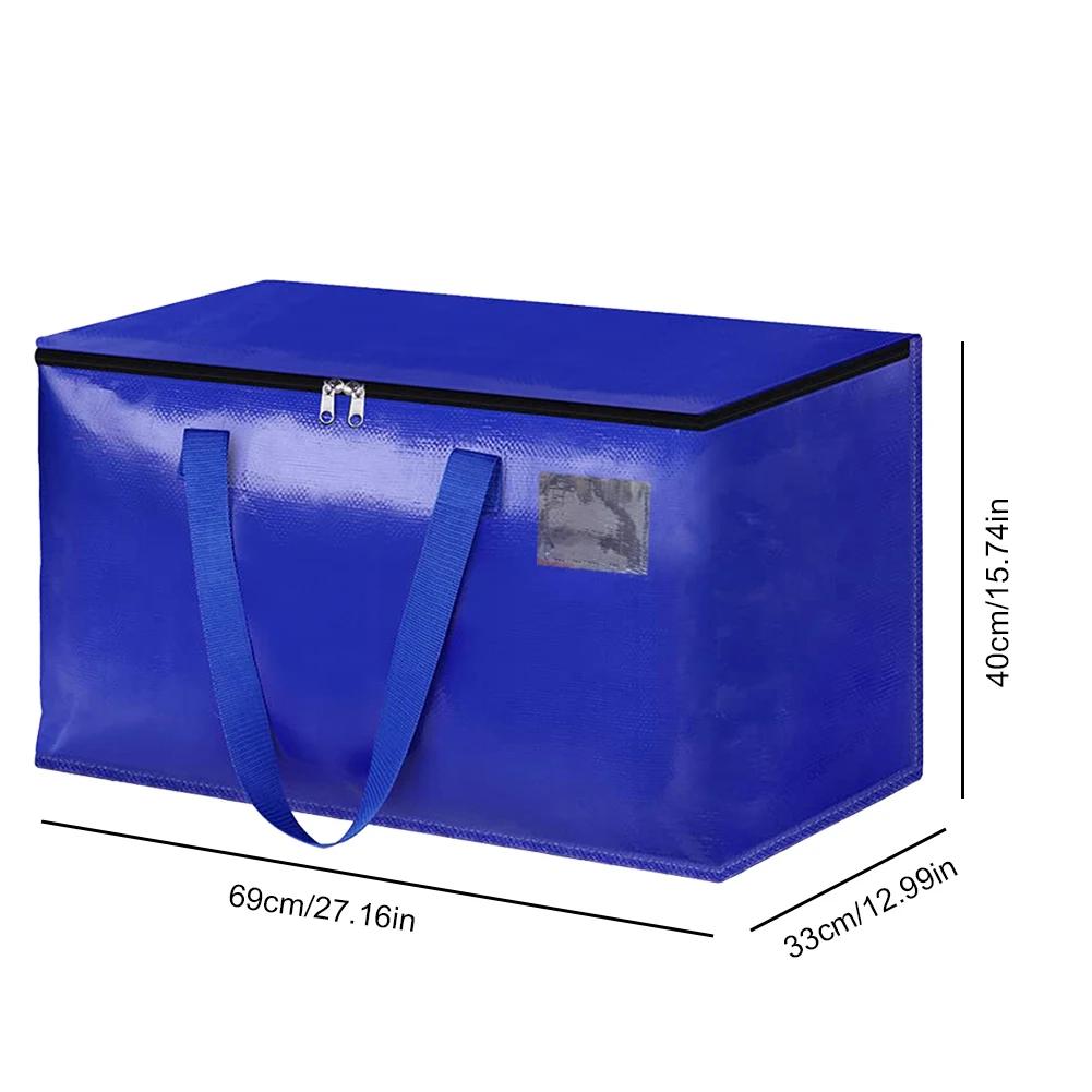 90L Moving Bags with Zippers & Handles Storage Bags Heavy Duty Storage Packing Bags Collapsible Bag for Packing & Moving Storing
