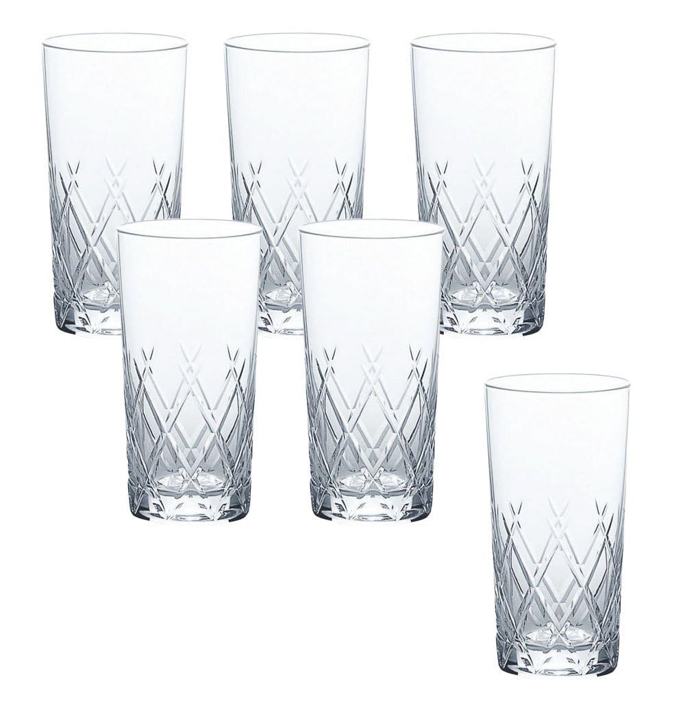 Toyo Sasaki Glass Tumbler Glass Regina 10oz Tumbler 305ml Set of 6 Made in Japan Dishwasher Safe Unbreakable Glass Cup Beer Glass Highball Glass Sour