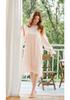 European Princess Cotton Lace Plus Size Retro Long Sleeve Nightgown - Soft Double Layer Homewear