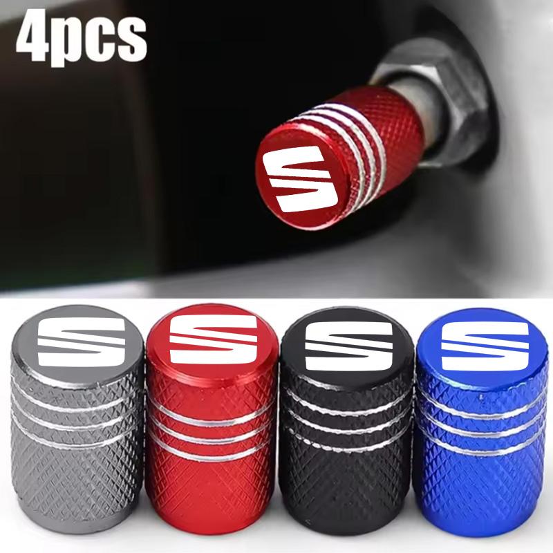 Tappi Valvole Gomme Auto Stile Zigrinato Tappo Valvola Gomma Per Seat Leon 5f Ibiza 6l 6j Leon 1p Cushion Altea Xl Leon Mk Accessori
