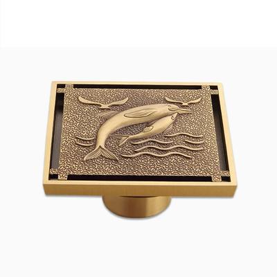 Filtro de cubierta de desagüe de suelo cuadrado europeo desodorizante desagüe de suelo antiguo cepillado accesorios de ducha para baño desagüe de lavabo