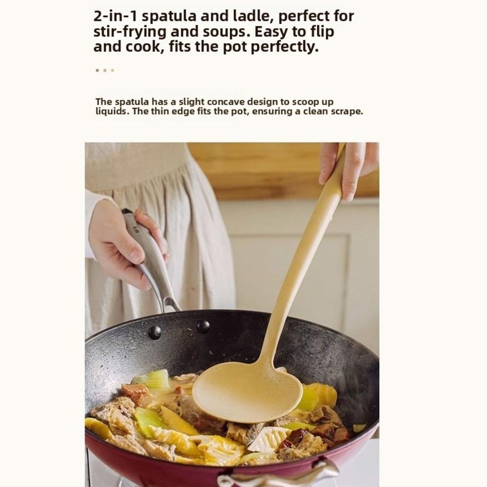 Mushroom Shape Cooking Spatula 2in1 Cooking Spoon Durable Kitchen Stir Fry Spoon Kitchen Tools