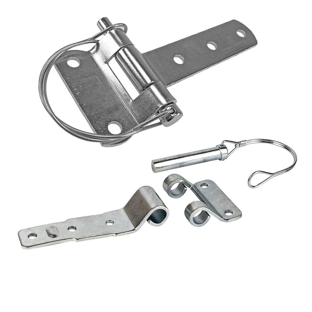 1set D-Type Removable Steel Hinges Rust-Resistant For Industrial Agricultural Automotive Accessories Easy Installation