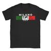 Paar T-Shirt Milano Italien GPS-Koordinaten T-Shirts Trendy Cool Strand-T-Shirt Vintage Reine Baumwolle Oberteile Geburtstagsgeschenk