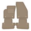 Beige Velour Floor Mats For: Volvo C70 II Coupe (2005-2013)