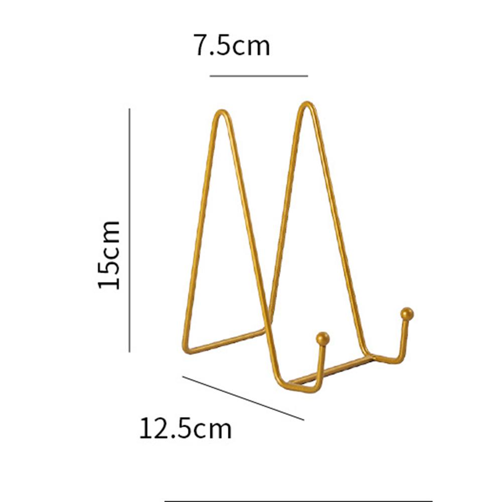 Picture Stands Holder Display Picture Easel Metal Plate Dish Tabletop Art Pictures Frame Photo Decorative Tabletop Art 1 Pc