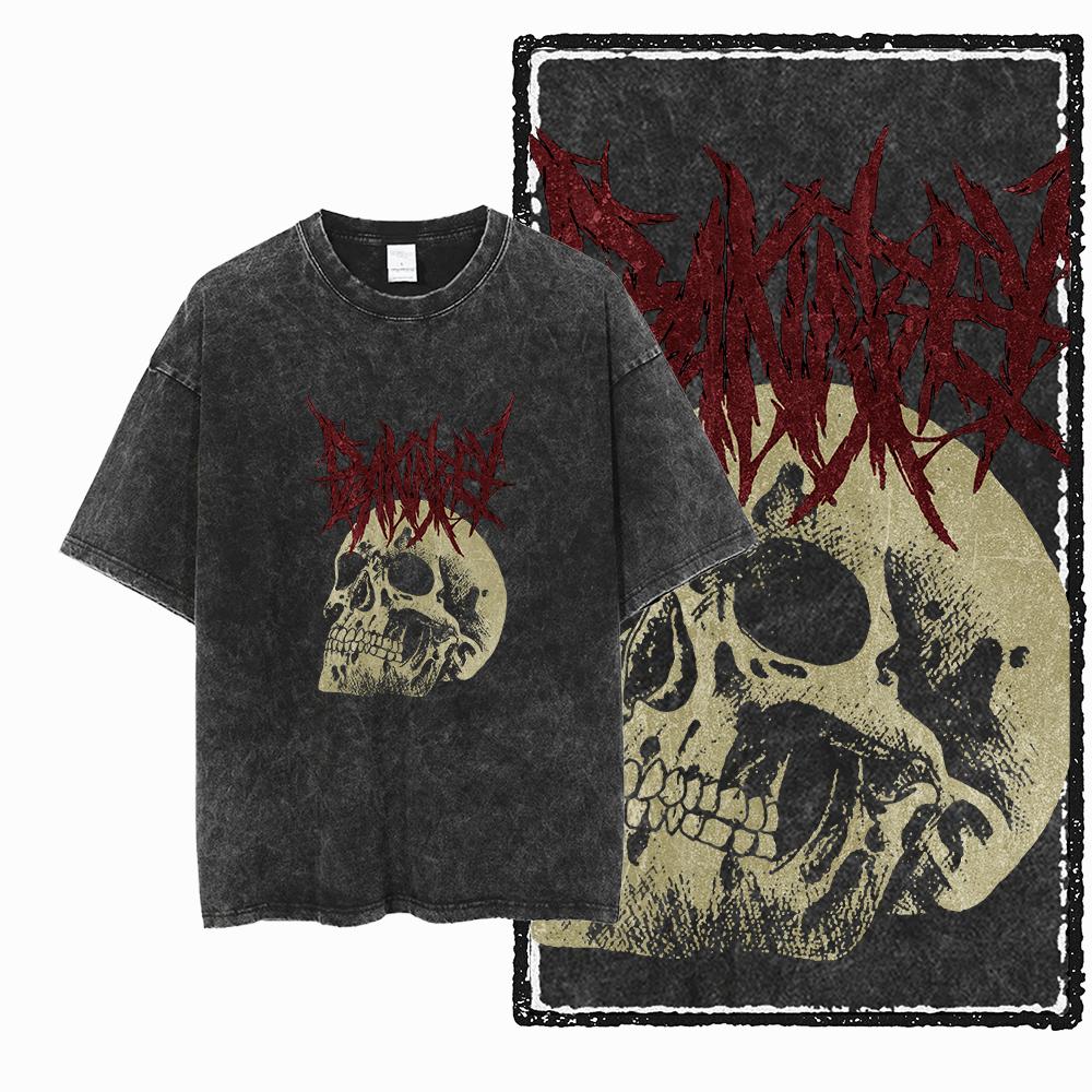 U1 STREE THEME Exclusive Graphic Unisex Cotton Acid Washed T Shirt Cool Vintage Streetwear Men Tshirts Big Size Tee for men