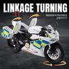 1:12 1199 H2R Police Car Motorcycles Toys Alloy Diecast Sound Light Shock Absorption Simulation Motorcycle Boy Gifts