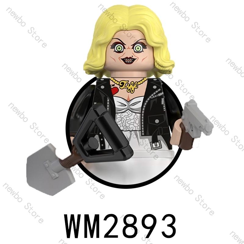 WM6205 Hot Horror Movie Protagonist character Mini Action Figures Nun Vampire Bricks Building Blocks Halloween Toys For Children