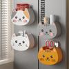 Boîte de rangement magnétique pour réfrigérateur en forme de chat de dessin animé mignon, lot de 3, organisateur mural sans perçage