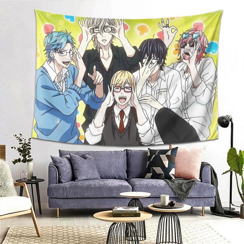 VIKAMA Japanese Youth Anime Tapestry Vitality Healing Wind Atmosphere Manga Exhibition Room Decoration Home Decoration