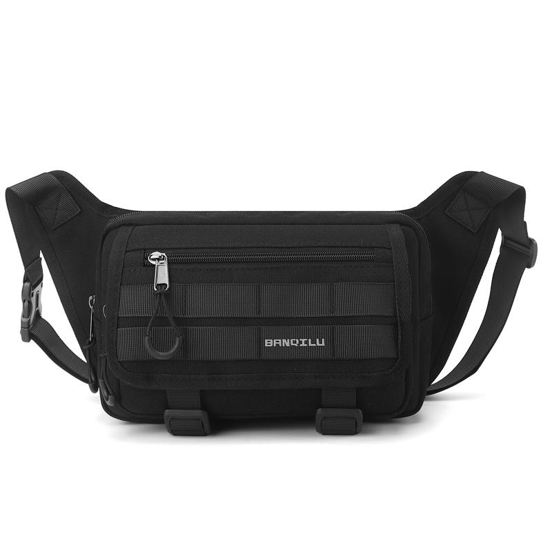 Men's Waist Bag Multifunctional Outdoor Shoulder Bag Cycling Crossbody Bag Water-Repellent Chest Bag