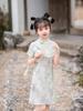 Mädchen-Cheongsam 2026: Neues Sommerkleid im chinesischen Stil - Retro, Hochwertig, Bequem für Kinder