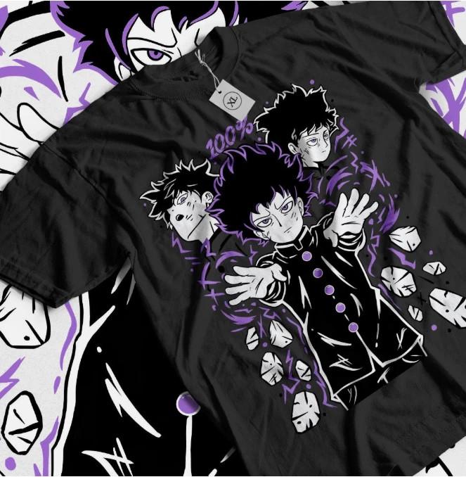 Anime Mob Psycho 100 Cast TShirt Unisex5