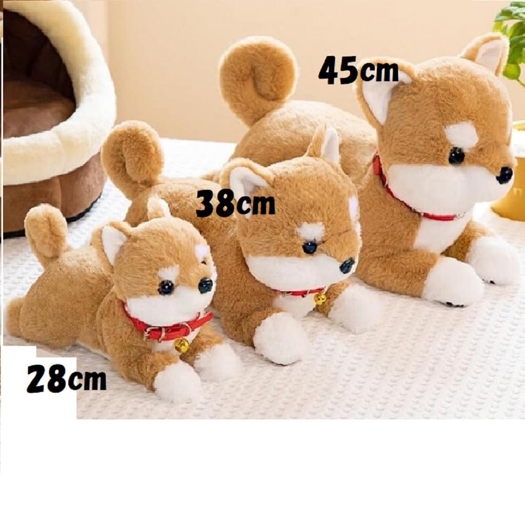 Shiba Inu Plush Fluffy and Soothing Shiba Perfect Gift for Anniversaries (45cm, Brown) Toy, Pillow, Inu, Children, Birthdays, Christmas,