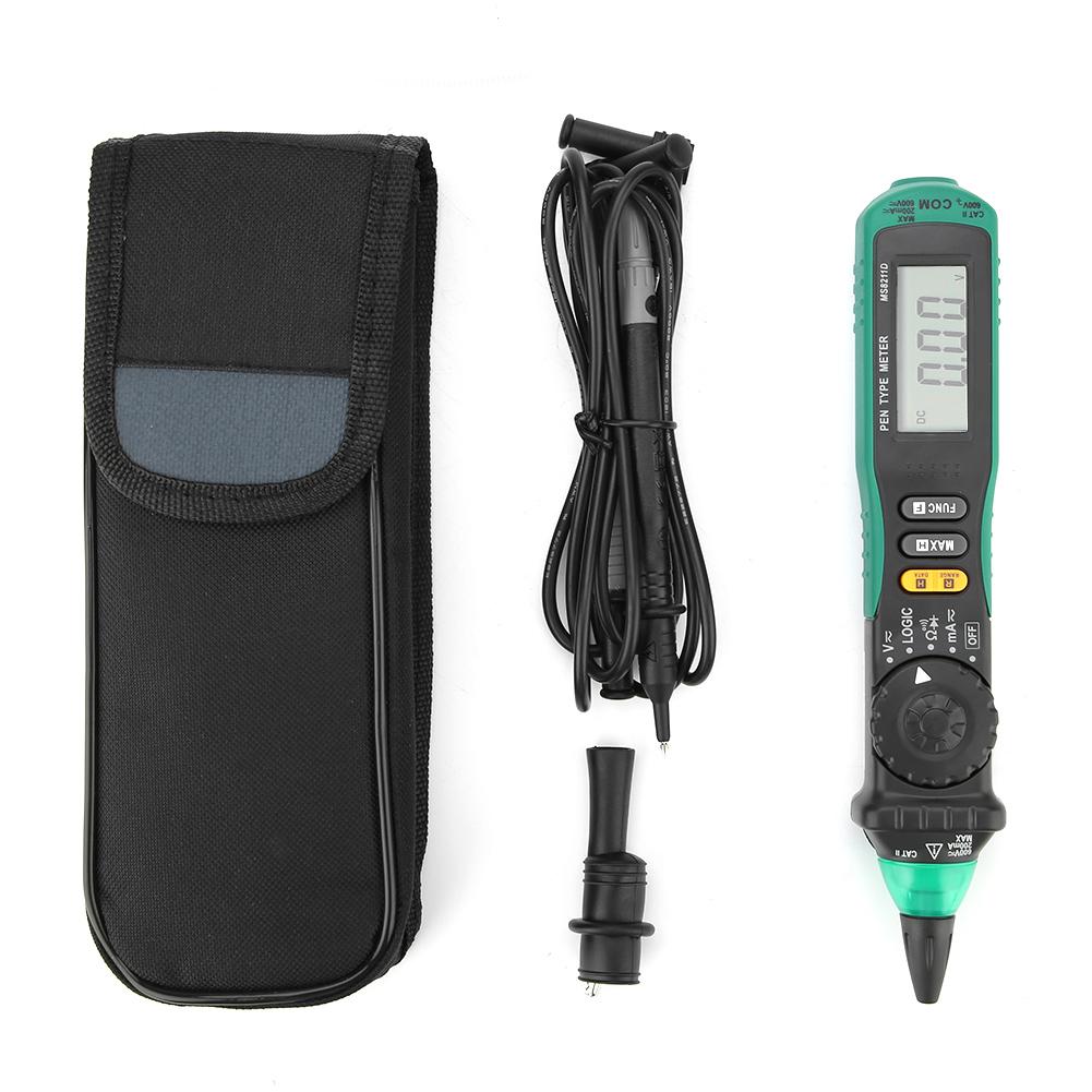 MS8211D LCD Digital Pen Type Multimeter Auto Range AC DC Voltage Current Resistance Tester