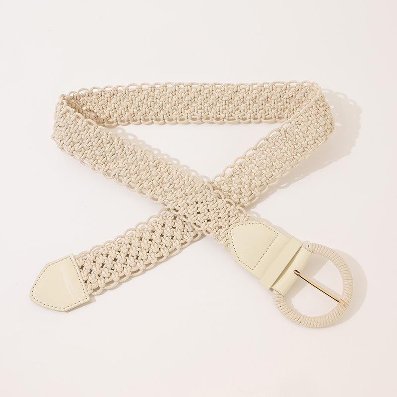 Bohemian Belt Ethnic Style Belt Hand-woven New Women's Belt Heavy Industry Waist Rope Spring and Summer Women's Belt