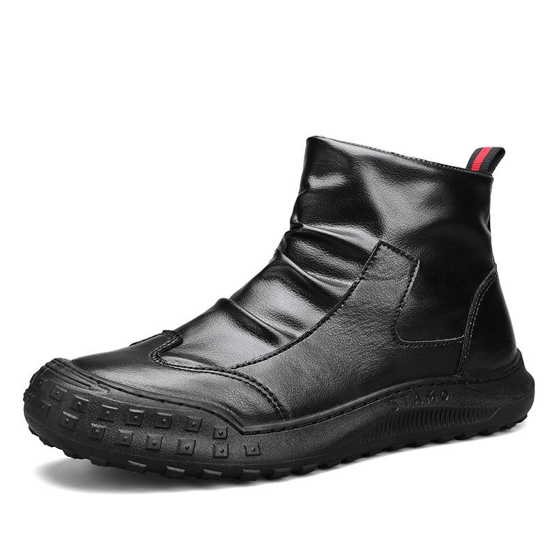 22 Four Seasons Student European and American Harajuku Casual Martin Boots Medium Top Board Shoes Retro Suede