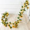 Long-lasting Artificial Flower Garland Sunflower Vine Garland Maintenance-free