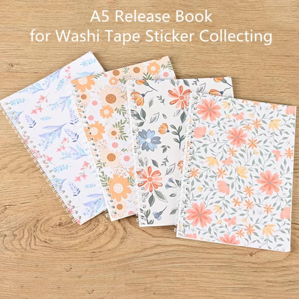 Tape Storage A5 Size Release Book Stickers Organizer Blank Sticker Collecting Book  for Girls