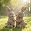 38CM Creative Mother and Child Rabbit Plush Toys Soft Stuffed Cartoon Animal Doll Appease Toys for Birthday Gifts