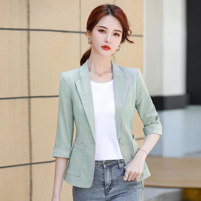 Women's Summer Lightweight Seven-Quarter Sleeve Blazer