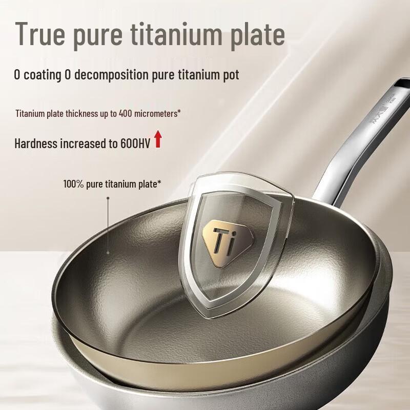 COOKER KING Pure Titanium Non-stick Frying Wok 28cm