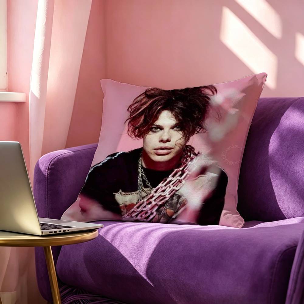 Yungblud Music Singer Pillow Case Square DoubleSided Sofa Cushion Cover Bedroom Bedside Pillow