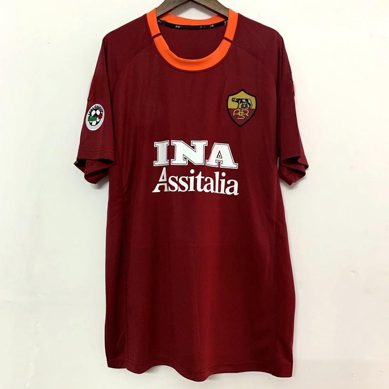 2000-01 AS Roma mājas krekls Retro