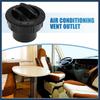 Air Conditioning Vent Outlet 60mm Rotatable Round A/C Air Outlet Vent for RV Bus Boat Yacht Black (Set of 2) Stylish Design