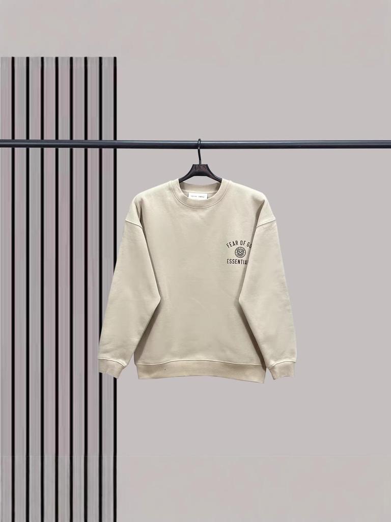 FOG Men's Round Neck Sweatshirt: 25 Styles, Double-Stitched, New Logo, Youthful, Loose Casual Pullover