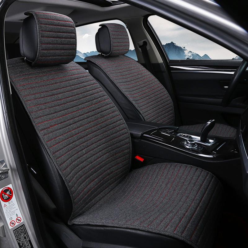 O SHI CAR 2 kusy Přední potah Rohož Chrání Polštář autosedačky Univerzální potahy sedadel Vhodné pro většinu automobilových interiérů Nákladní SUV