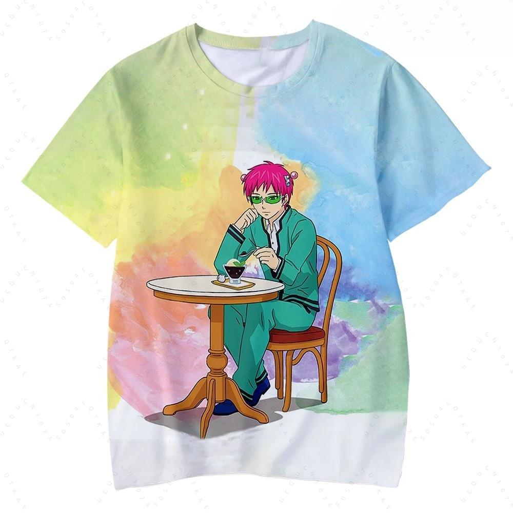 2026 Saiki Kusuo No Sai-Nan Tshirt Printed Men/Women/Kids Harajuku funny T shirt Costume Summer Kawaii Japan Unisex Anime Tops