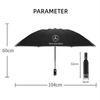 Automatic Umbrella with LED Reflective Strip Rain Wind Umbrella For Mercedes Benz S320 W164 W203 W204 W168 C180 E320 A200 CLA ttt1