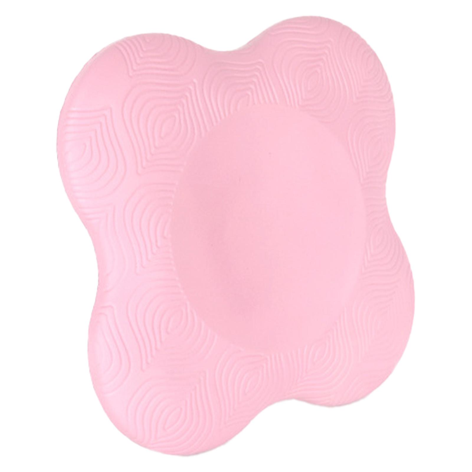 2 Packs Yoga Knee Pad Cushion Extra Thick PU Pilates Kneeling Pad For Kneeling Pad Elbows Wrist Hands Head Pink (pair) #1