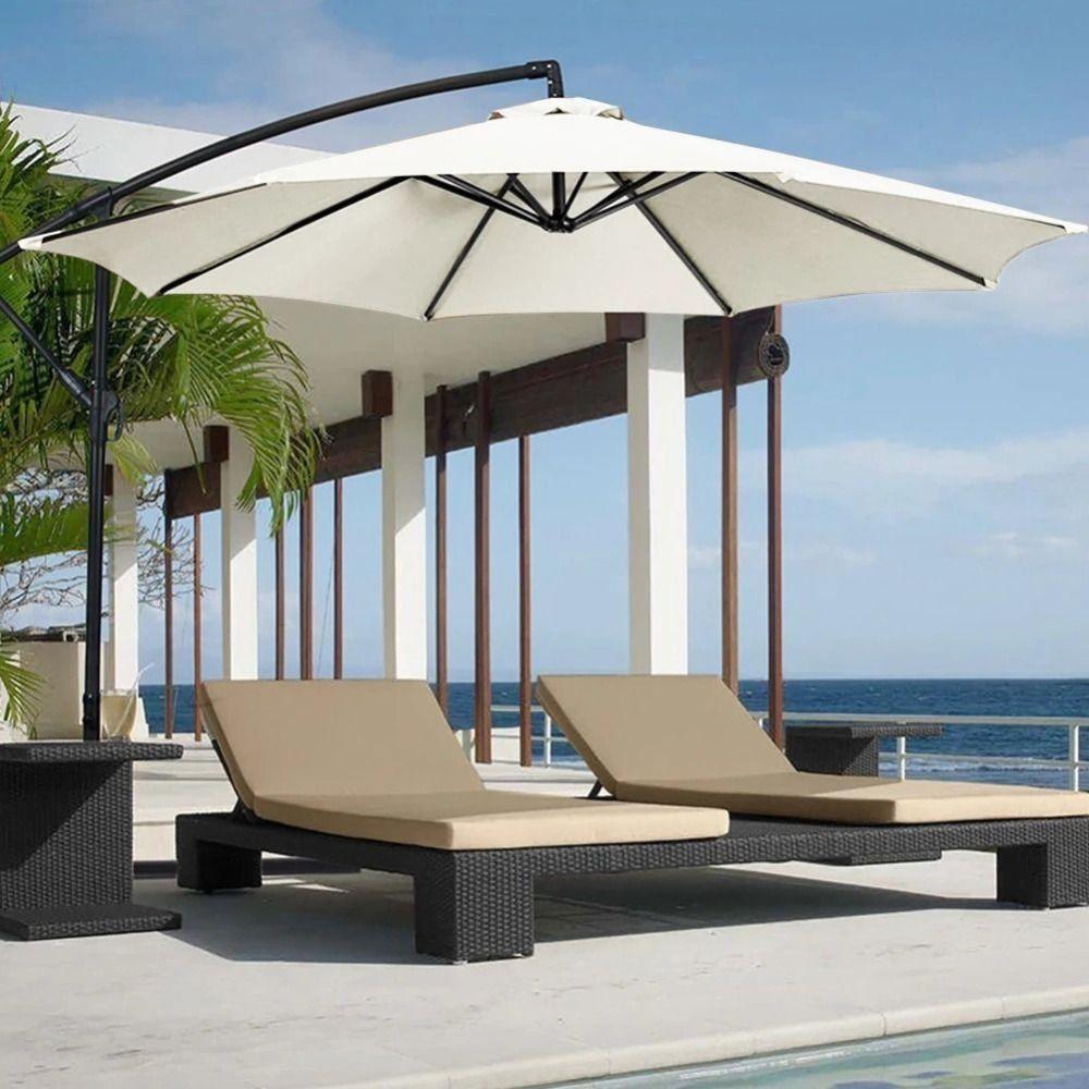 Sunproof Patio Umbrella Replacement Canopy Waterproof Sunshade Canopy Top Backyard
