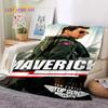 Top Gun Schild Tom Cruise Kampfjet Weiche Flanelldecken, Überwurfdecke Bequeme Decke für Picknick Betten Sofa Haus Schlafzimmer Geschenke