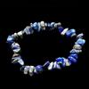Elastic Bracelet with Pearl Chips In Lapis Lazuli Lazulis - 50mm