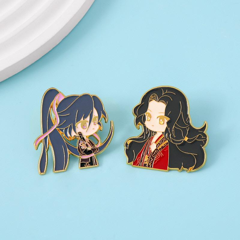 Code name Kite Metal Badge Fu Rong Liu Dan Button Brooch Sun Ce Zuoci Bazi Backpack Pendant Exquisite Jewelry