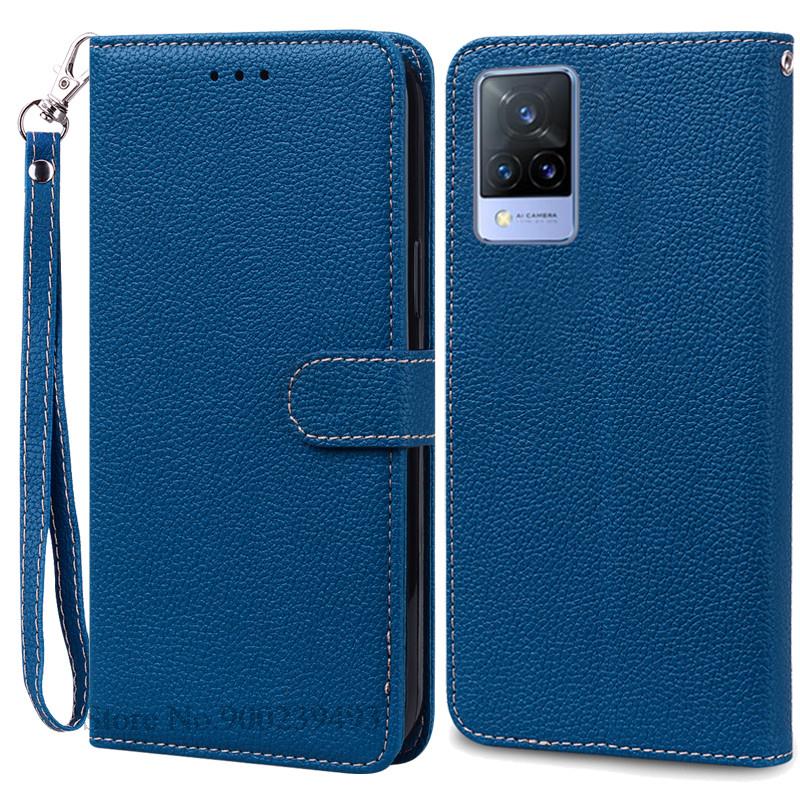 Pro Vivo V21 Pouzdro Silikonové Peněženkové Vyklápěcí Pouzdro na Telefon pro Vivo V2050 V2066 V2108 VivoV21 Kožené Pouzdro Coque pro Vivo V21 5G Fundas